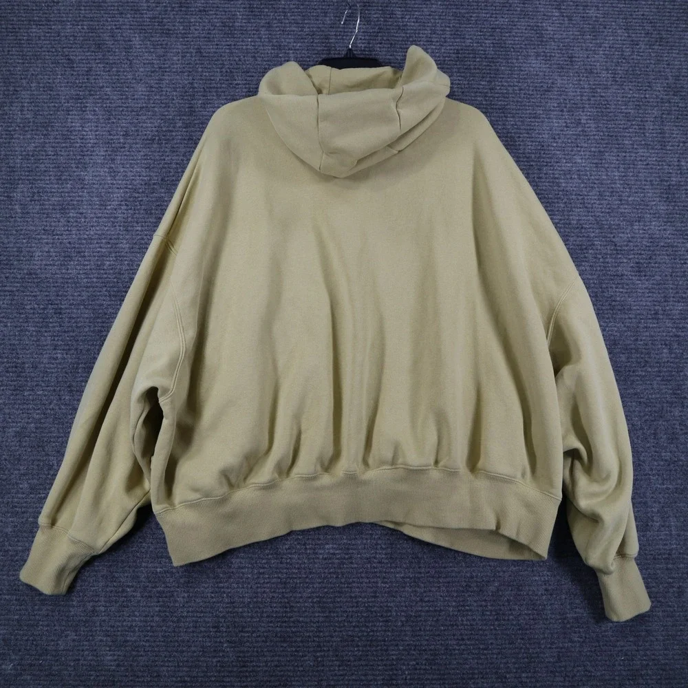 Nike Hoodie Womens XL Yellow Oversized Phoenix Fleece Center Swoosh Casual